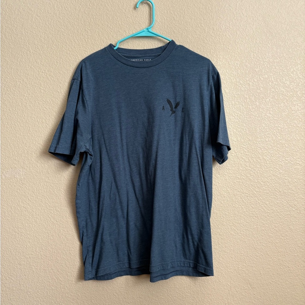 American Eagle Outfitters Dark Blue Short Sleeve Tee